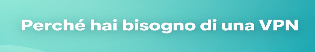 Perché hai bisogno di una VPN